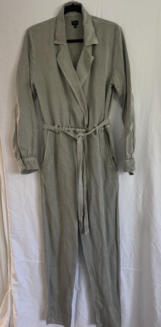 Joe's Jeans Shirley Belted Utility Wrap Jumpsuit Romper City Sexy Casual Sz L